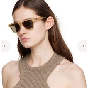 Toteme Light Olive Brown/beige Sunglasses